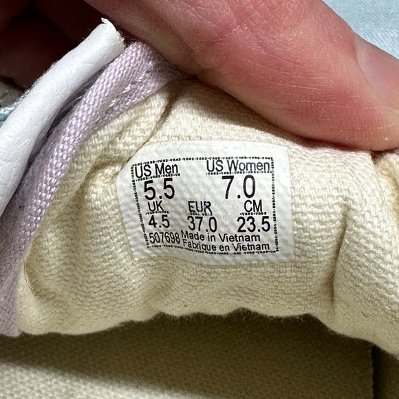 Vans Old Skool Womens Pastel Color Block Blue/Green/Yellow 7 - Picture 5 of 5